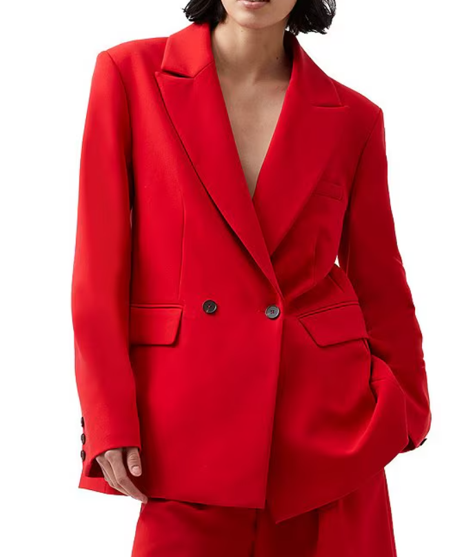 FRENCH CONNECTION Azra Twill Jacket Mars Red