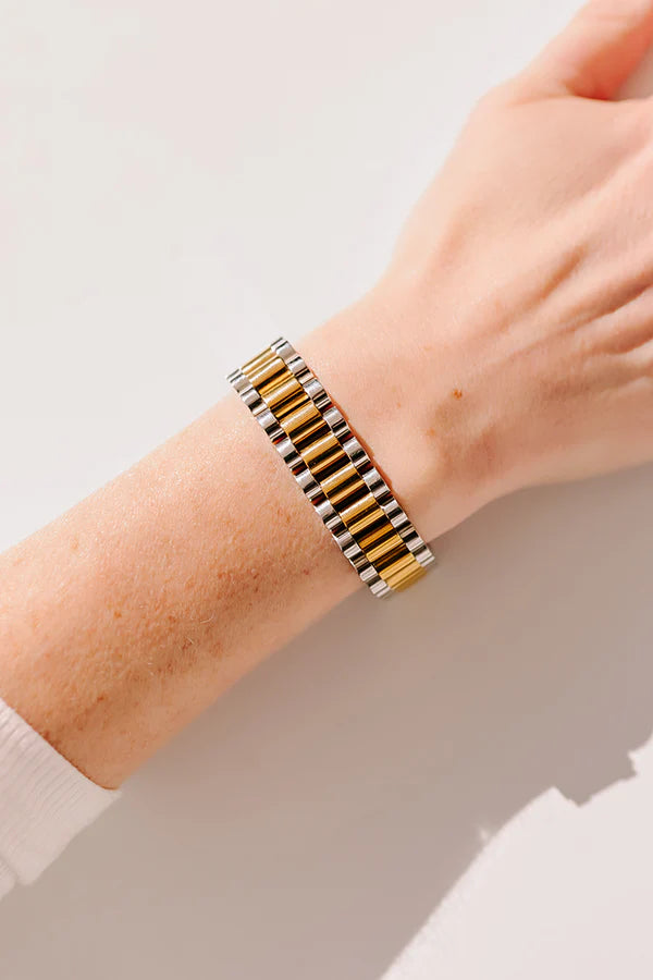 NURTURE SPA Large Watchband - Mixed Metal