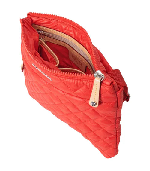 Metro Flat Crossbody - Cherry