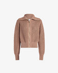 VARLEY Eloise Full Zip Knit - Warm Taupe