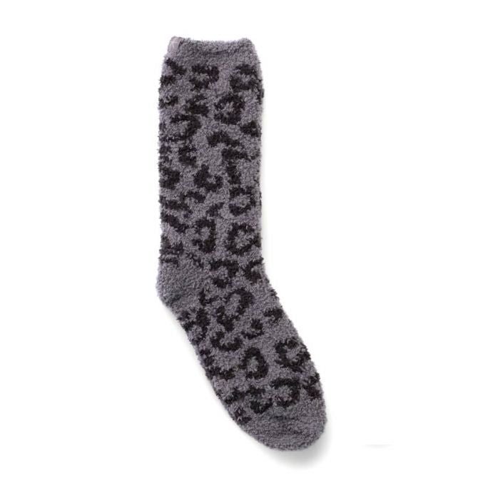 BAREFOOT DREAMS CozyChic Barefoot In The Wild Sock-Carbon/Graphite