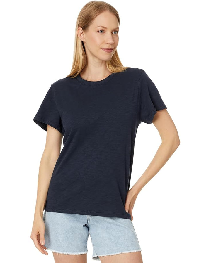 LILLA P Oversized Boyfriend Tee - Navy