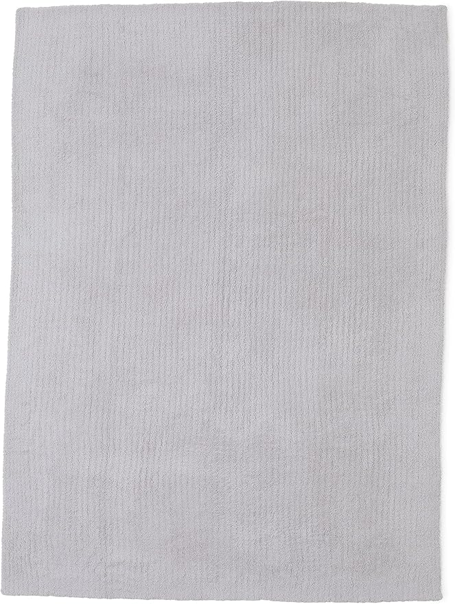 CozyChic Ribbed Throw - Silver