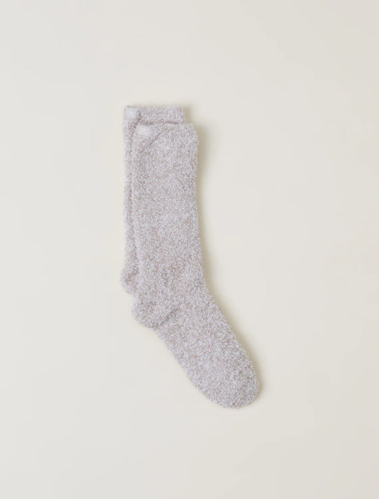 BAREFOOT DREAMS CozyChic Heathered Socks - Stone White