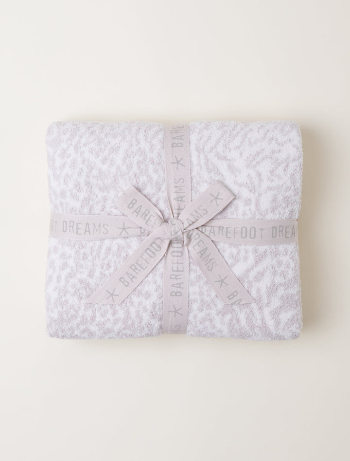 BAREFOOT DREAMS CozyChic Wilderness Blanket - Cream/Stone