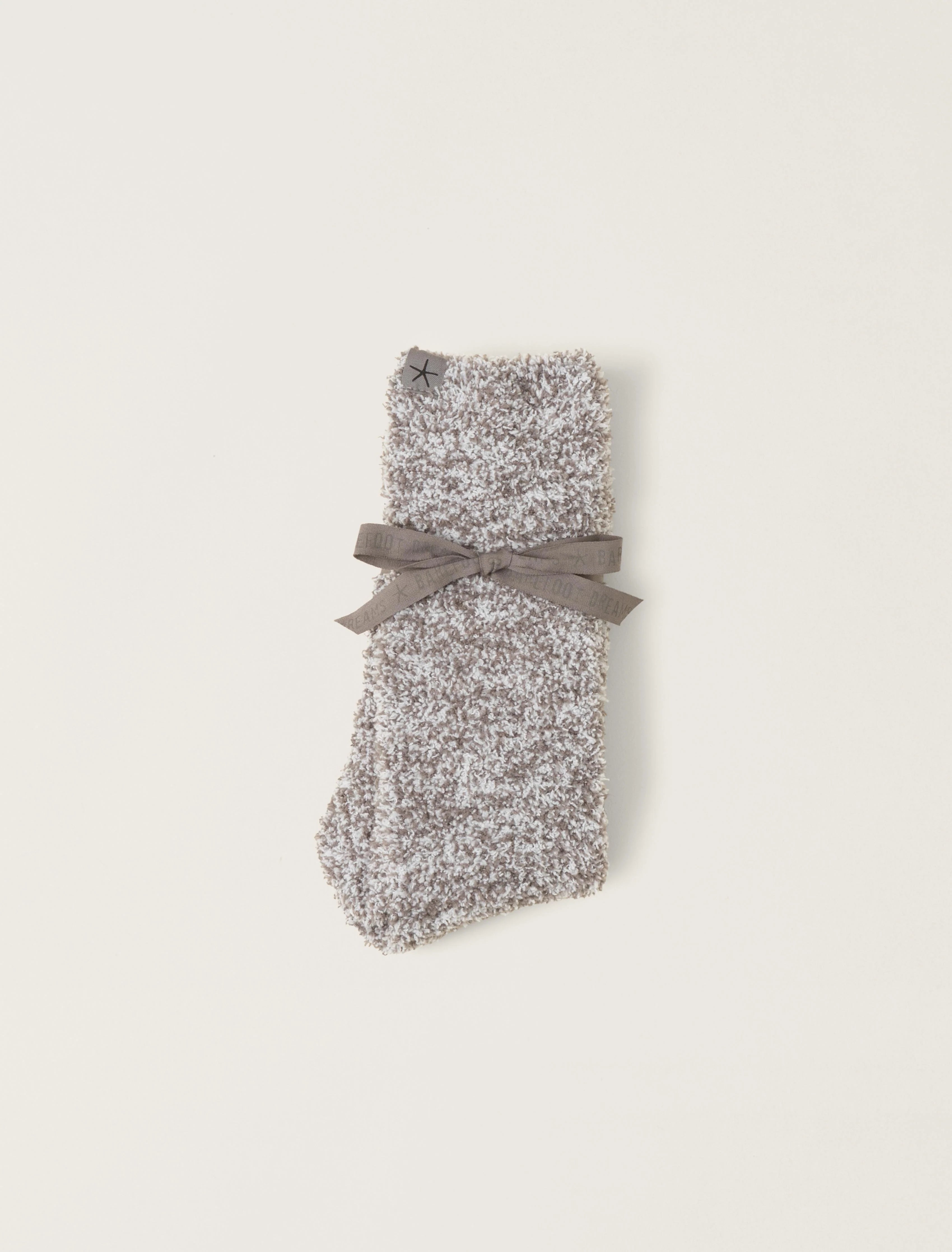 BAREFOOT DREAMS CozyChic Heathered Socks-Charcoal/White