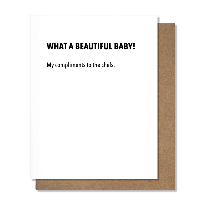 PRETTY ALRIGHT GOODS Beautiful Baby - Congratulations Card