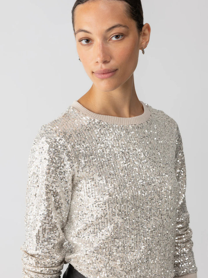 SANCTUARY Sparkle Together Top - Champagne