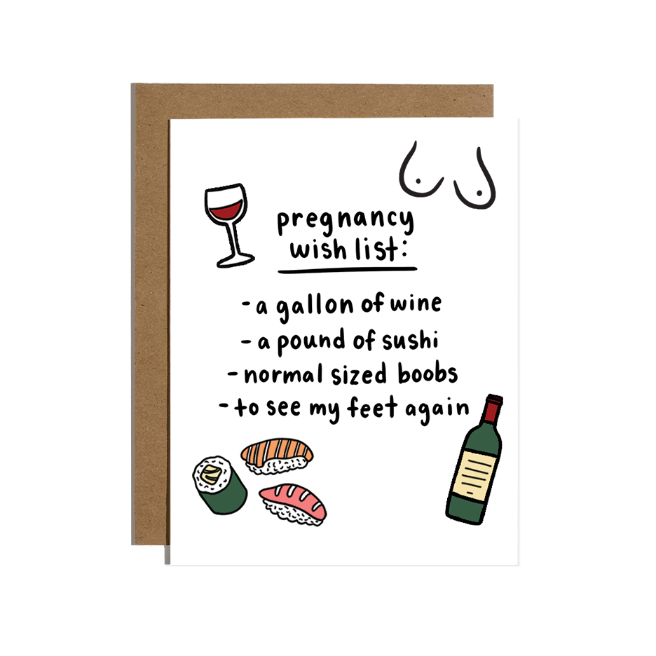 BRITTANY PAIGE Pregnancy Wish List card