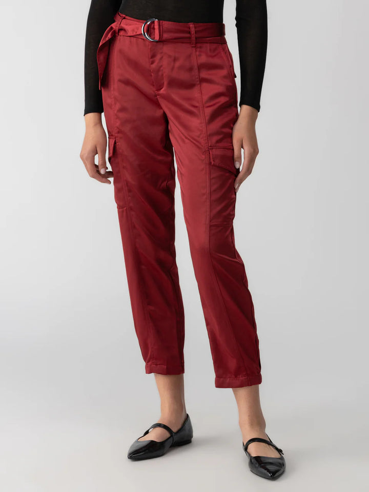 SANCTUARY Classy Cargo Trouser - Garnet