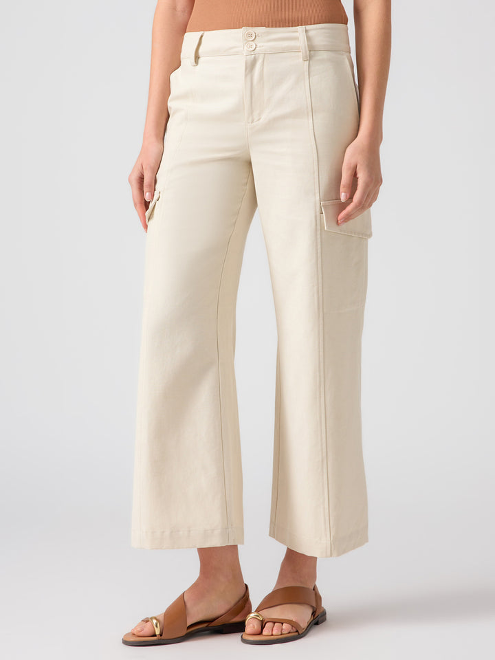 SANCTUARY Rebel Wide Leg Crop - Birch