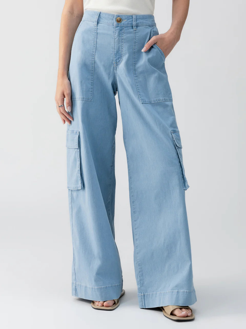 SANCTUARY Sunset Denim Pant - Pale Blue