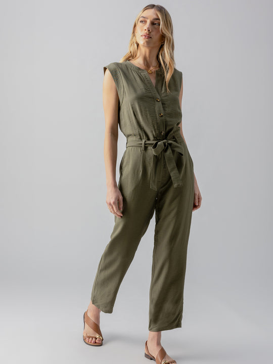 SANCTUARY Prima Jumpsuit - Burnt Olive