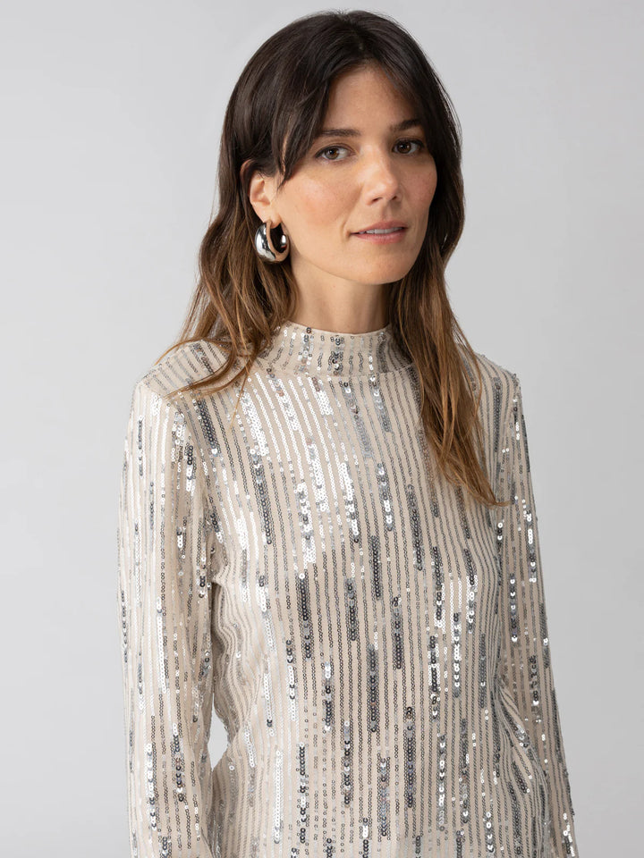 Sequin Mock Top - Lets Celebrate