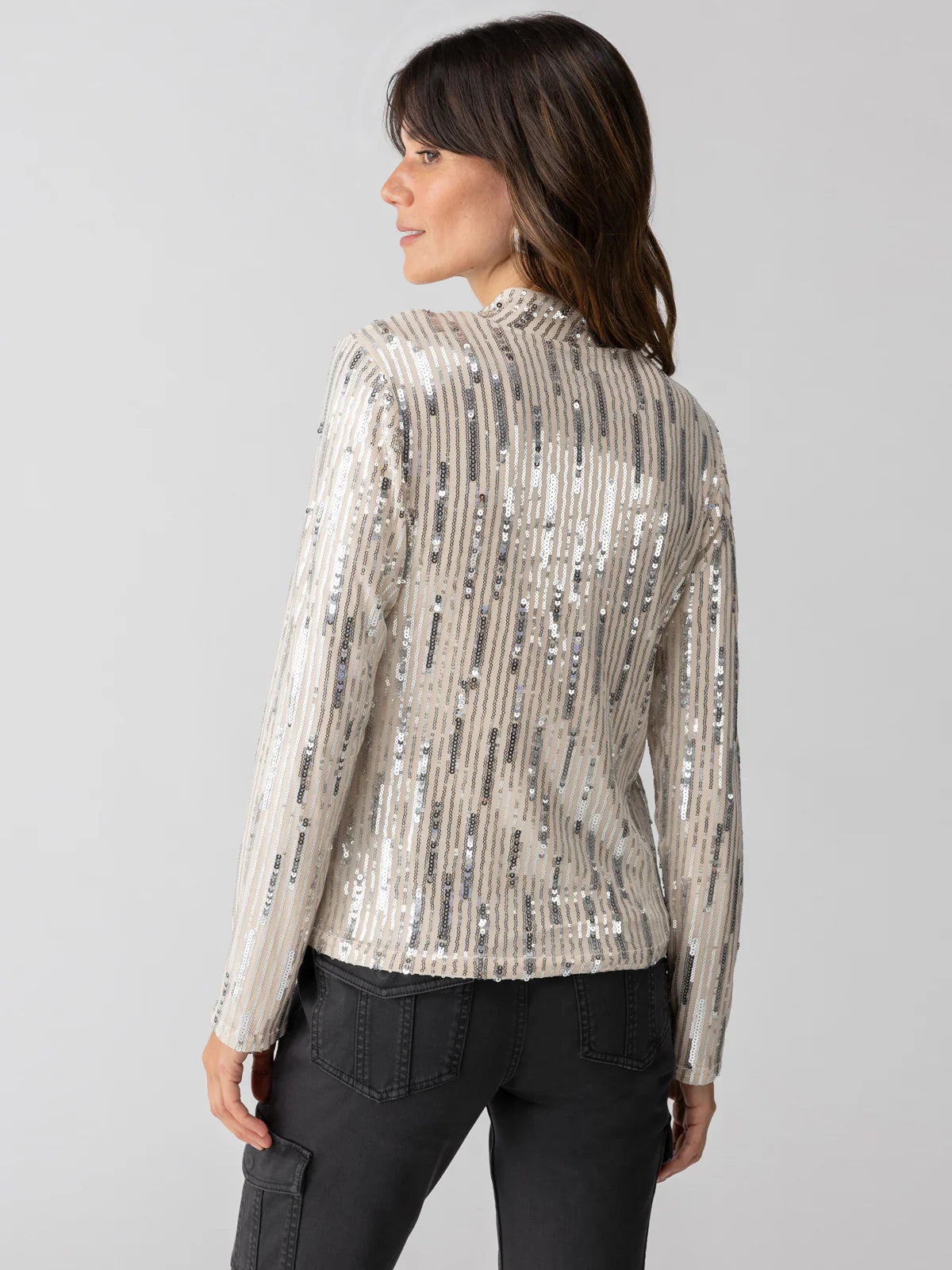 SANCTUARY Sequin Mock Top - Lets Celebrate