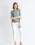 TWO BEES CASHMERE Classic Tee - Gray
