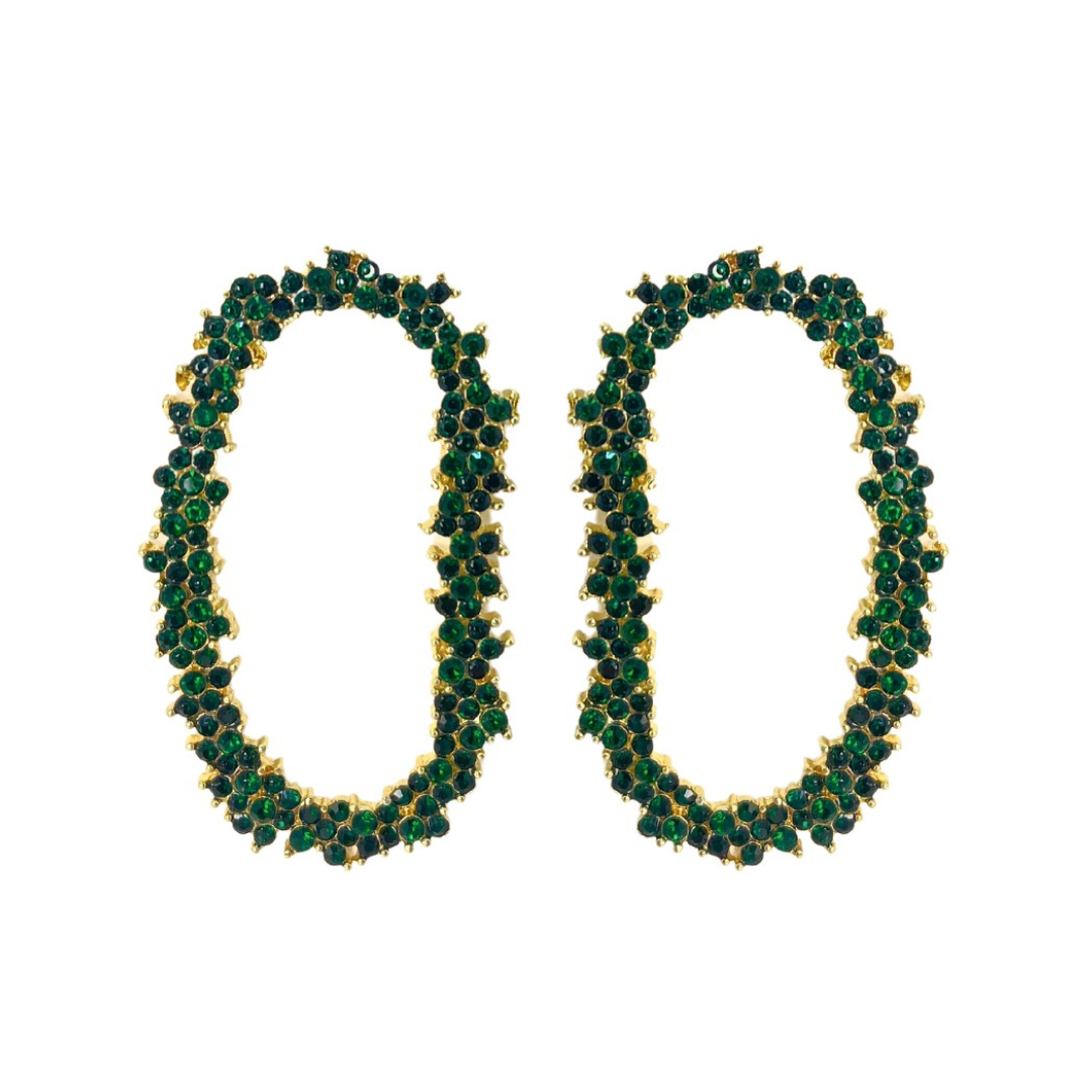 NURTURE SPA Crystal Garland Drop - Emerald