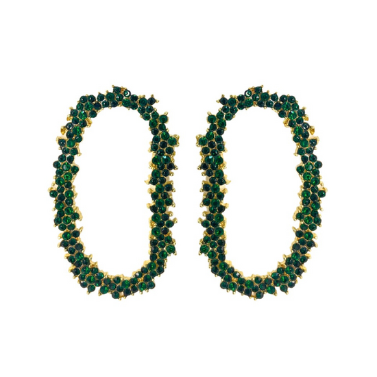 NURTURE SPA Crystal Garland Drop - Emerald