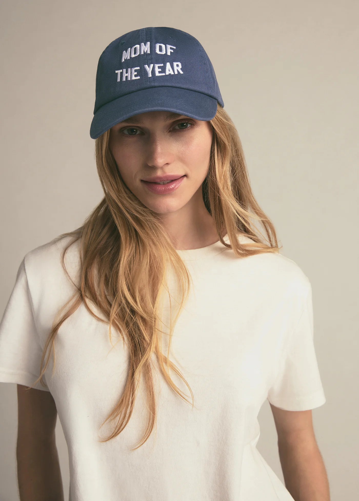 Mom Of The Year Baseball Hat - Navy