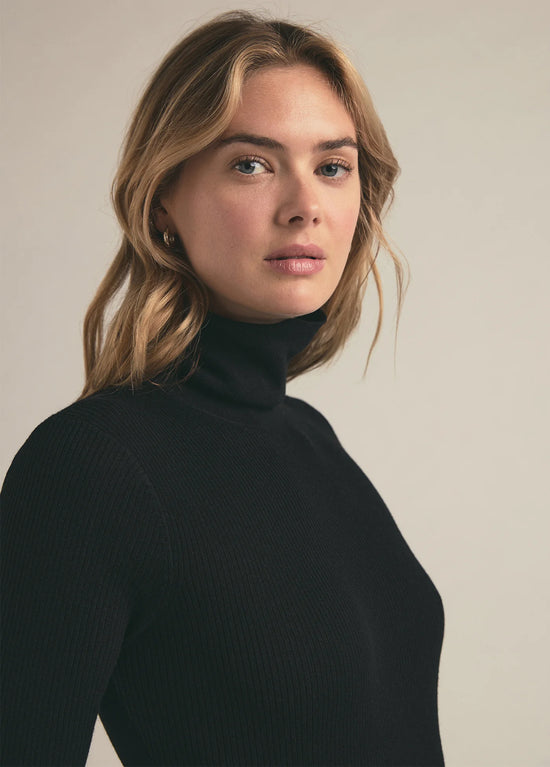 Amelia Long Sleeve Top - Black