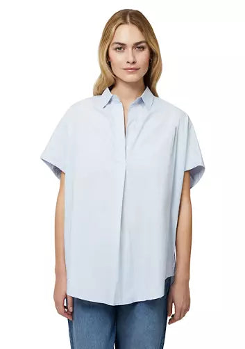 Cele Rhodes Poplin Sleeveless Shirt - Chalky Sky Blue