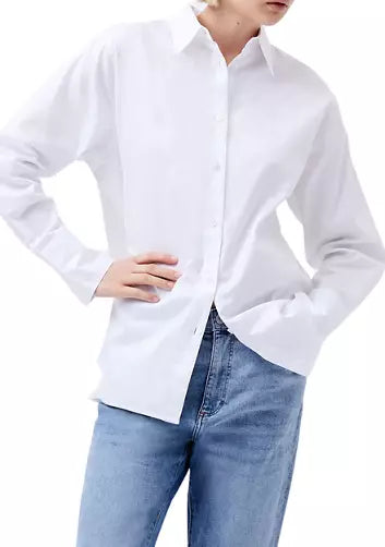 Alexis Cotton Oversize Shirt - Summer White