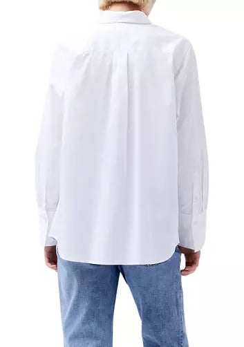 Alexis Cotton Oversize Shirt - Summer White