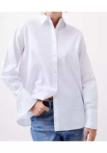 Alexis Cotton Oversize Shirt - Summer White