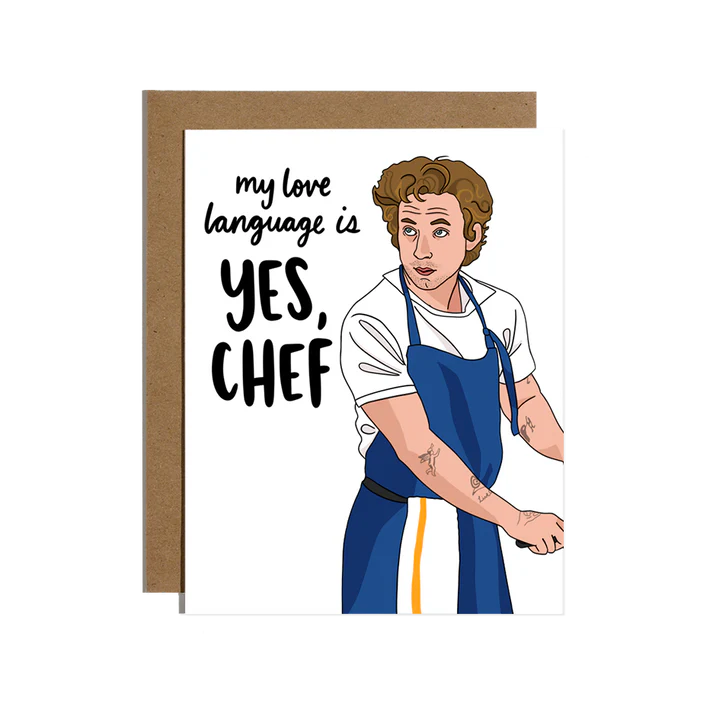 BRITTANY PAIGE Yes Chef Love Language card