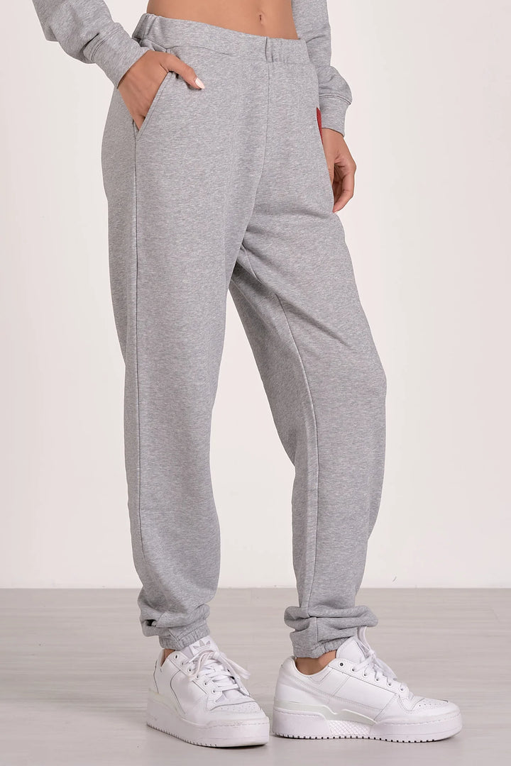 ELAN Jogger With Heart - Light Grey