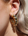 NURTURE SPA Coiled Gold Hoops