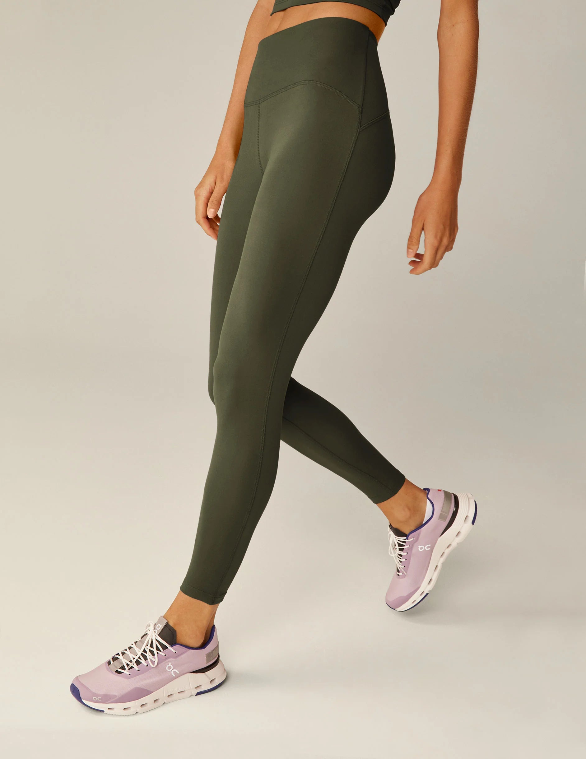 BEYOND YOGA Powerbeyond Midi Leggings - Modern Olive