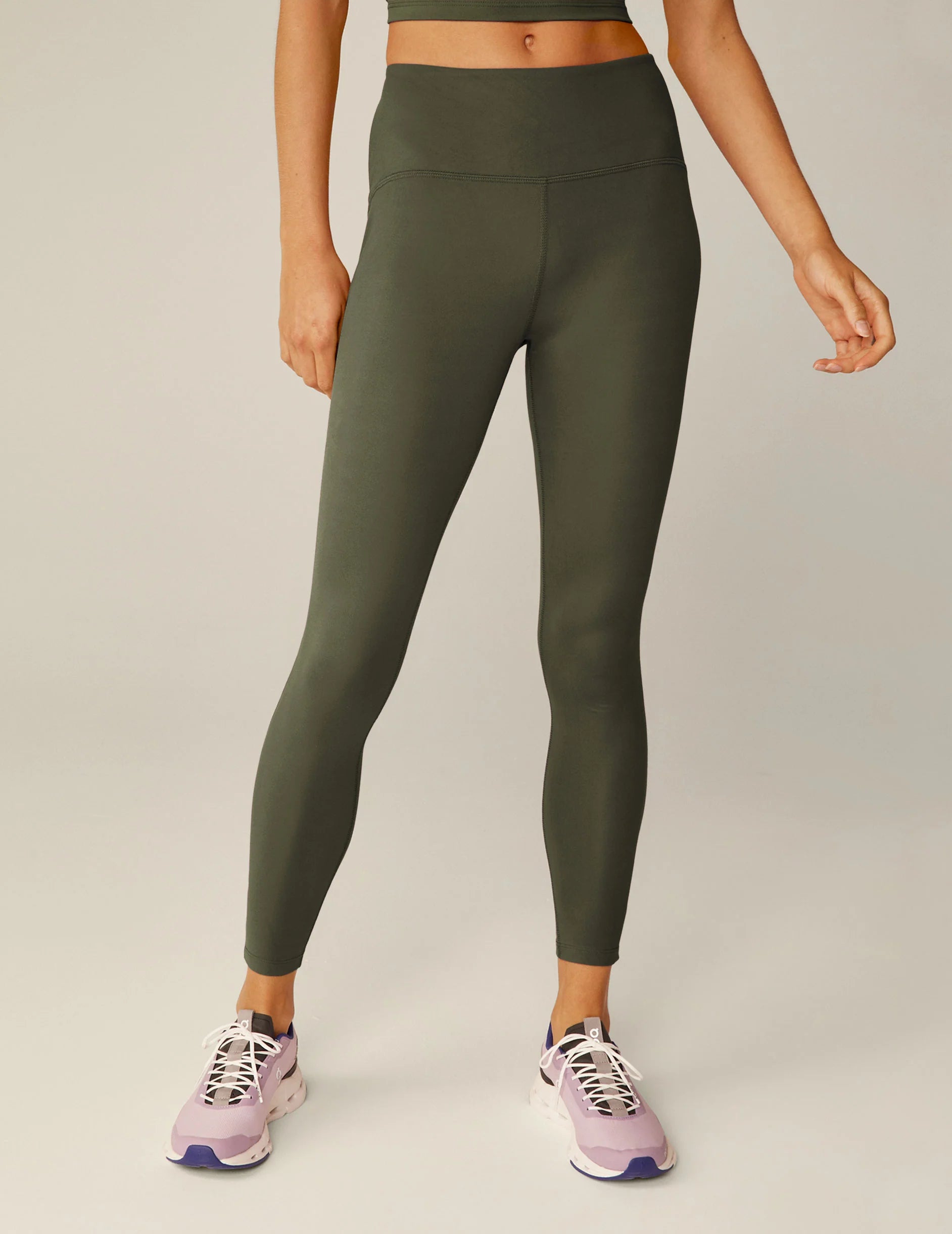 BEYOND YOGA Powerbeyond Midi Leggings - Modern Olive