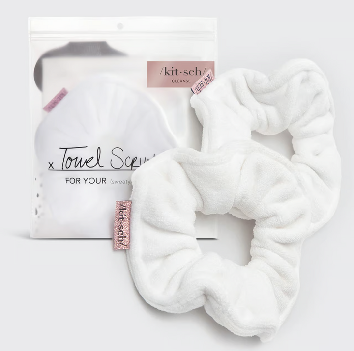 Towel Scrunchies - White