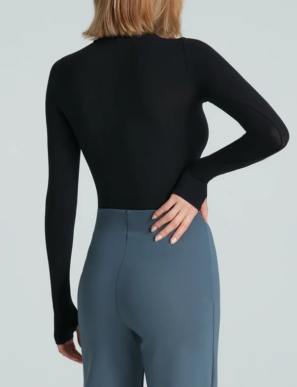 The Ballet Body Turtleneck - Black