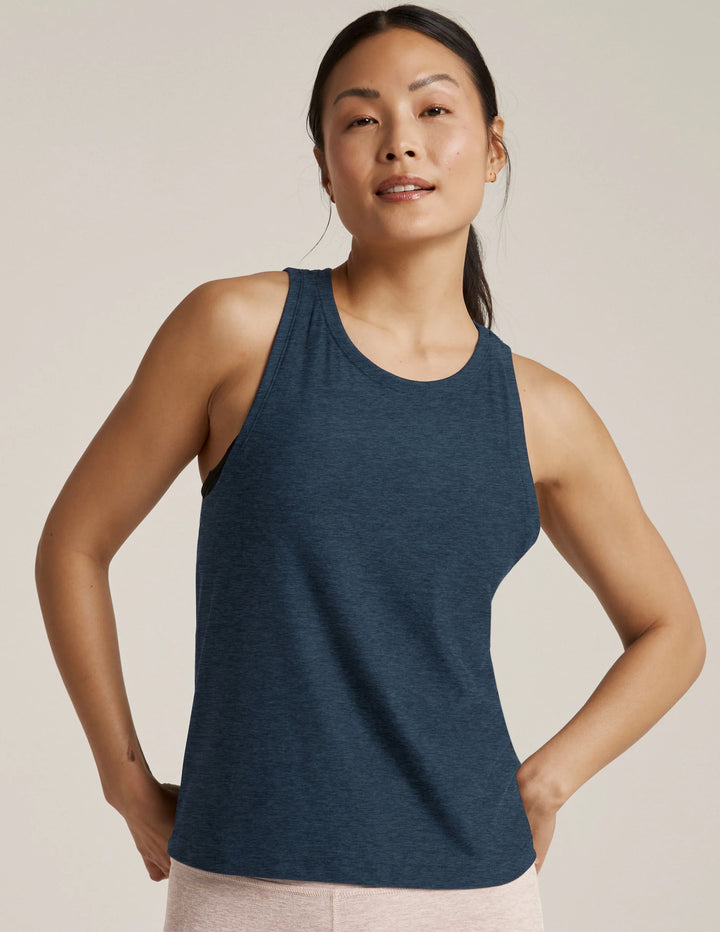 BEYOND YOGA Featherweight Rebalance Tank - Nocturnal Navy