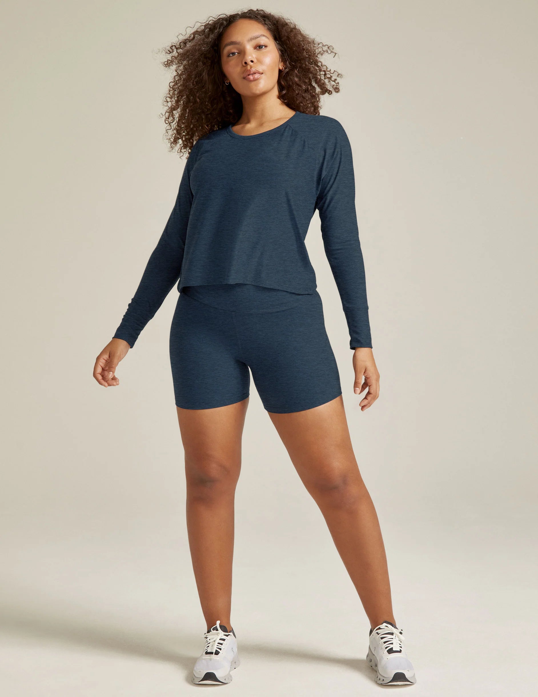 BEYOND YOGA Featherweight Daydreamer Pullover - Nocturnal Navy