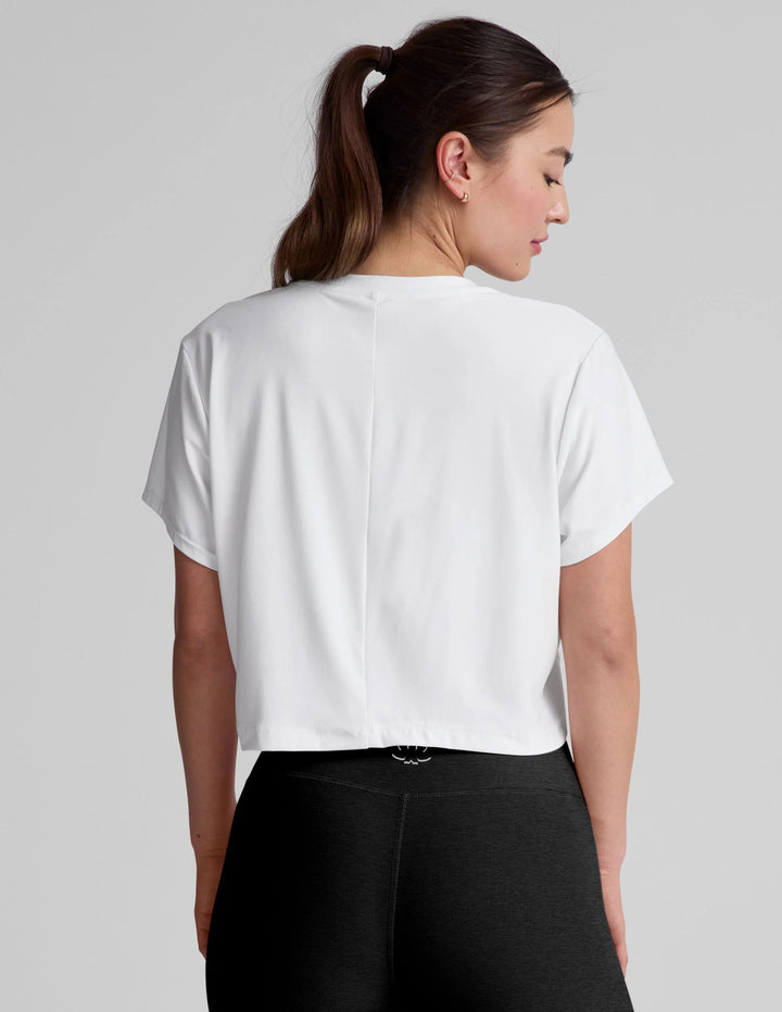 Featherweight Supreme Cropped Tee - Cloud White