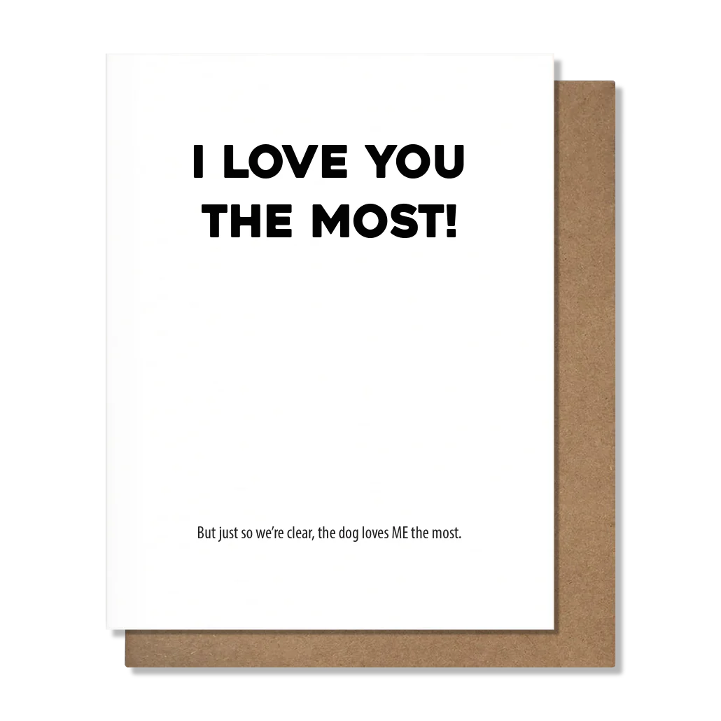 PRETTY ALRIGHT GOODS Loves Me Dog - Love Card