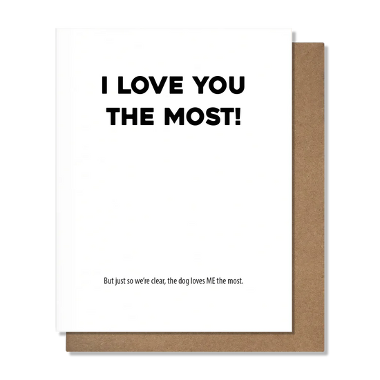 PRETTY ALRIGHT GOODS Loves Me Dog - Love Card