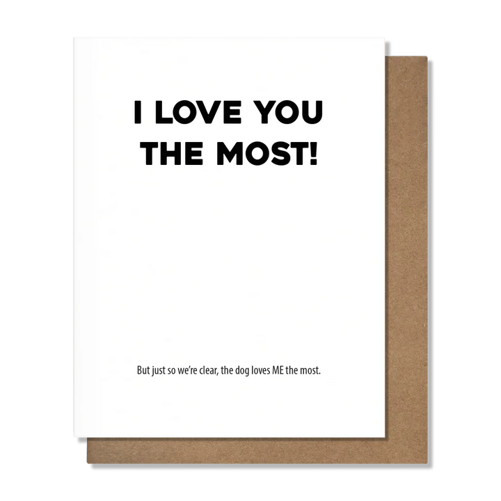 PRETTY ALRIGHT GOODS Loves Me Dog - Love Card