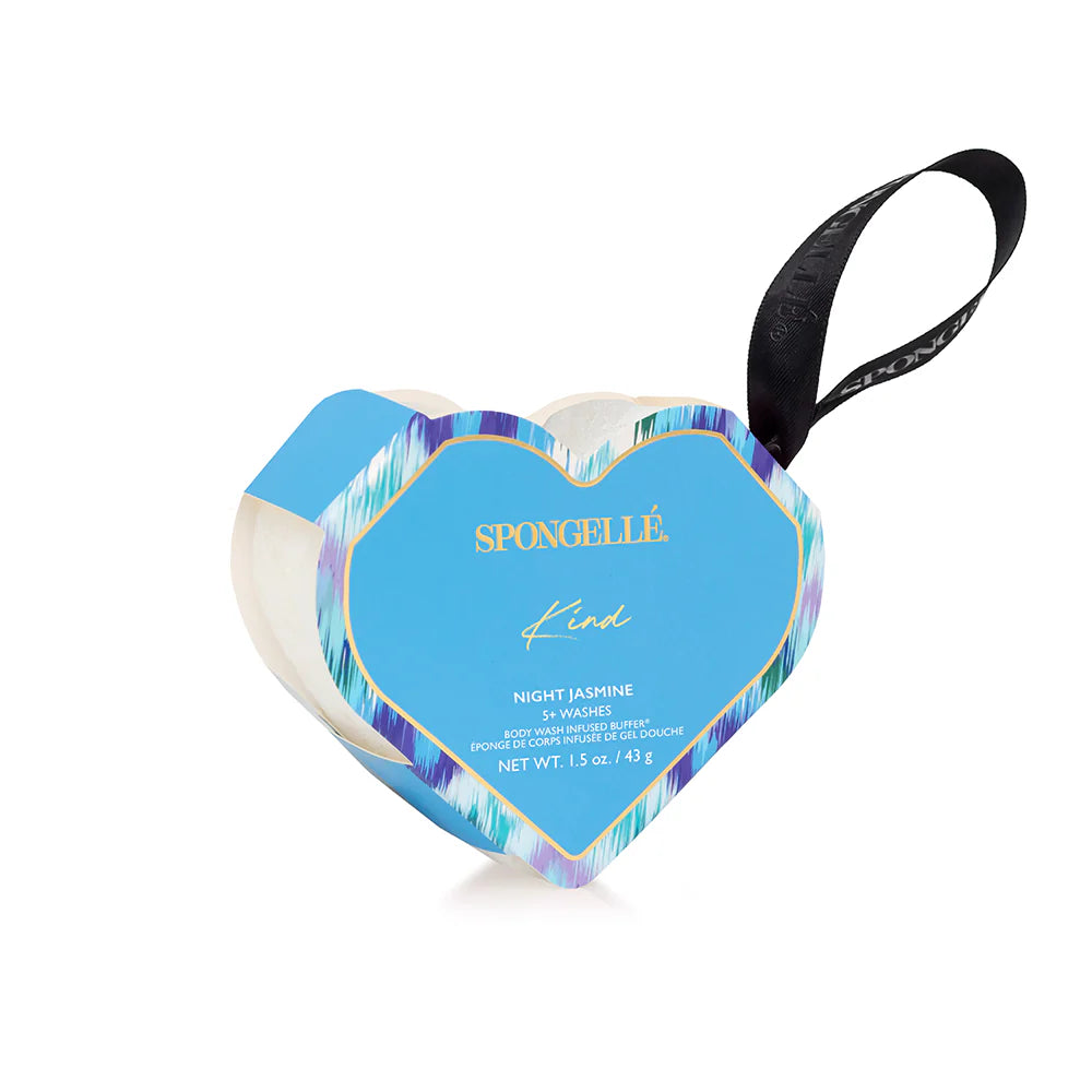 SPONGELLE Heart Shaped Body Buffer- Night Jasmine