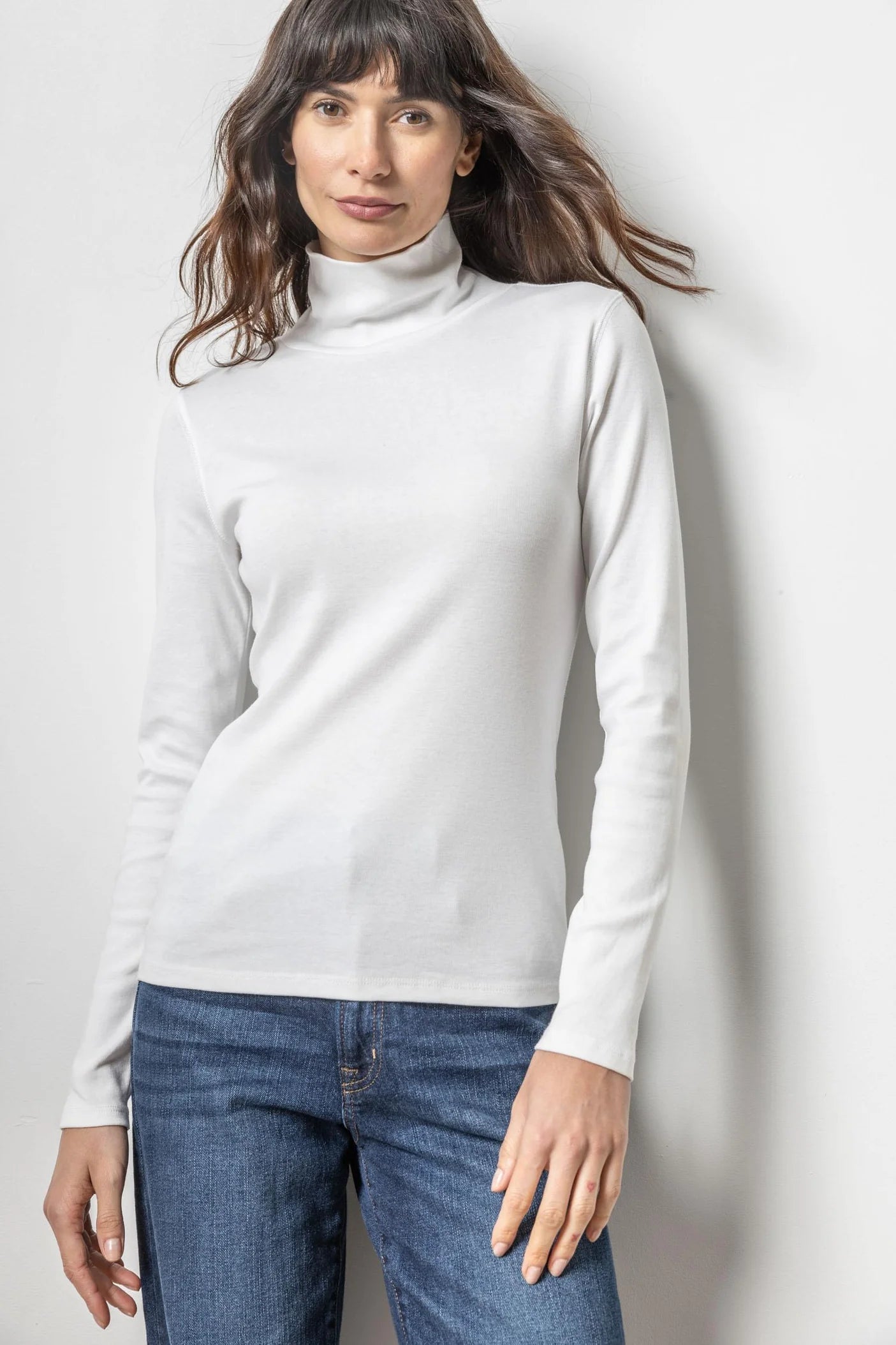 LILLA P Turtleneck - White