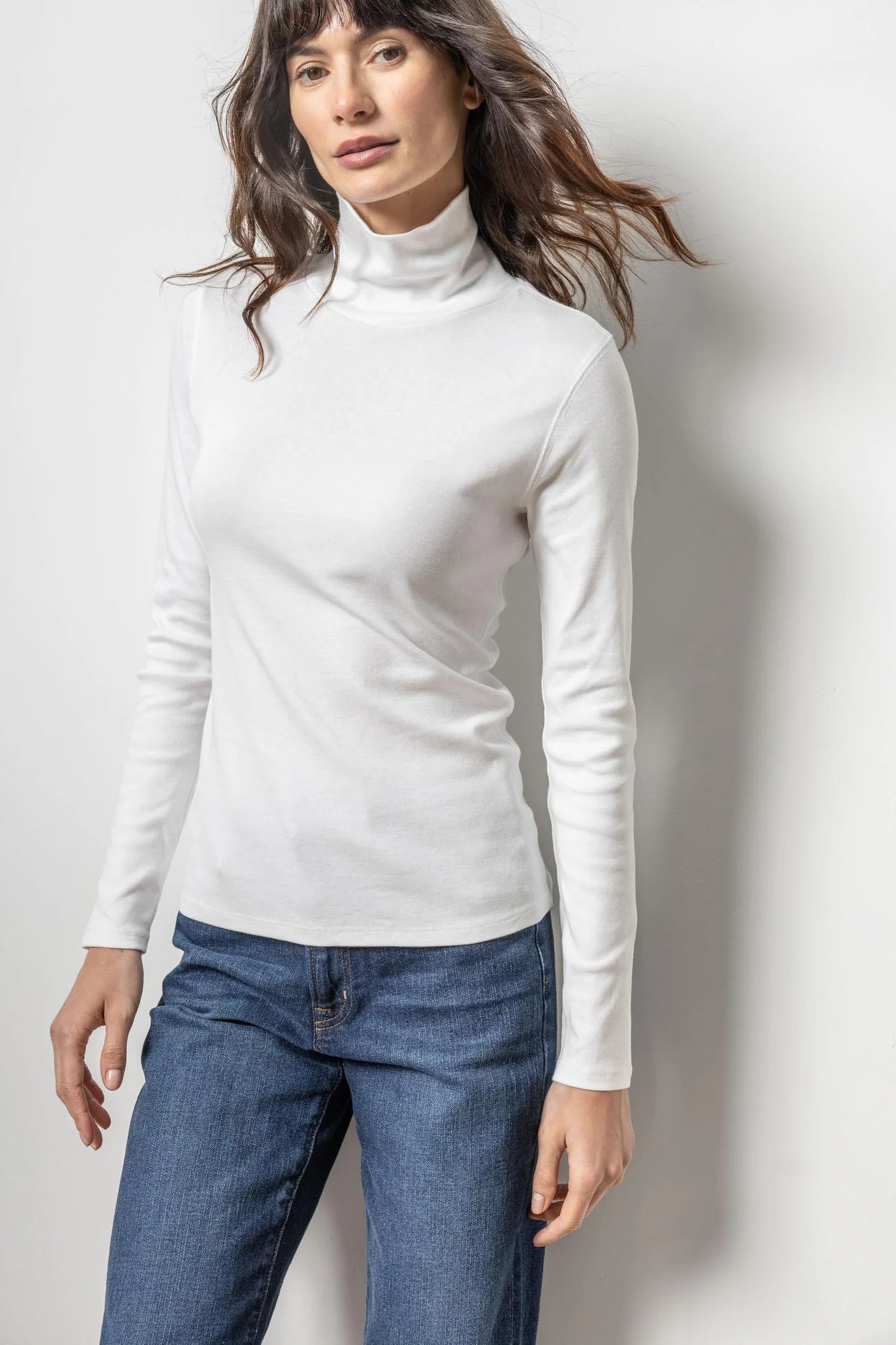 LILLA P Turtleneck - White