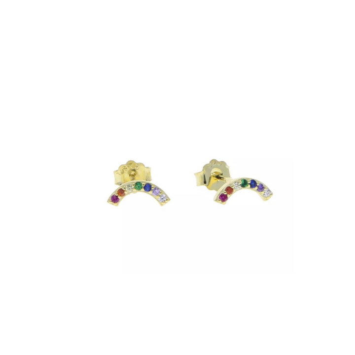 Arched Rainbow Studs - Multi