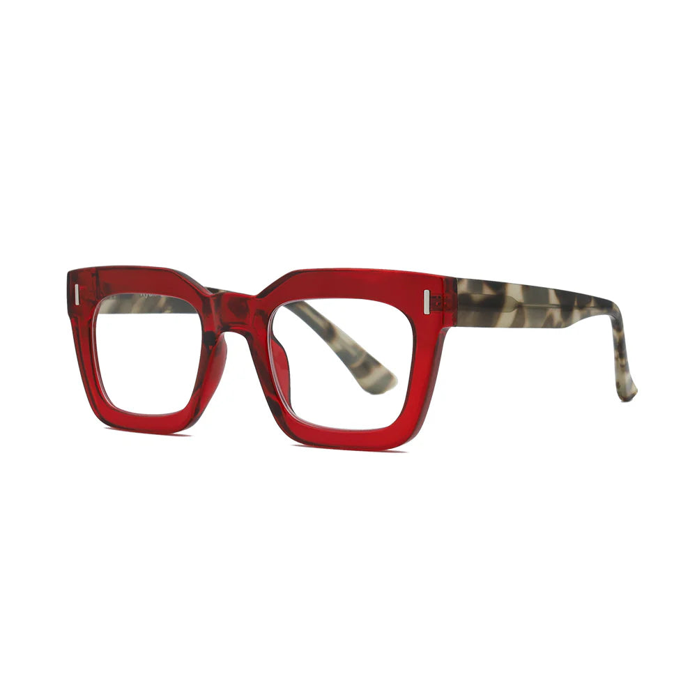 RYAN SIMKHAI Ness - Transparent Red Grey Tortoise