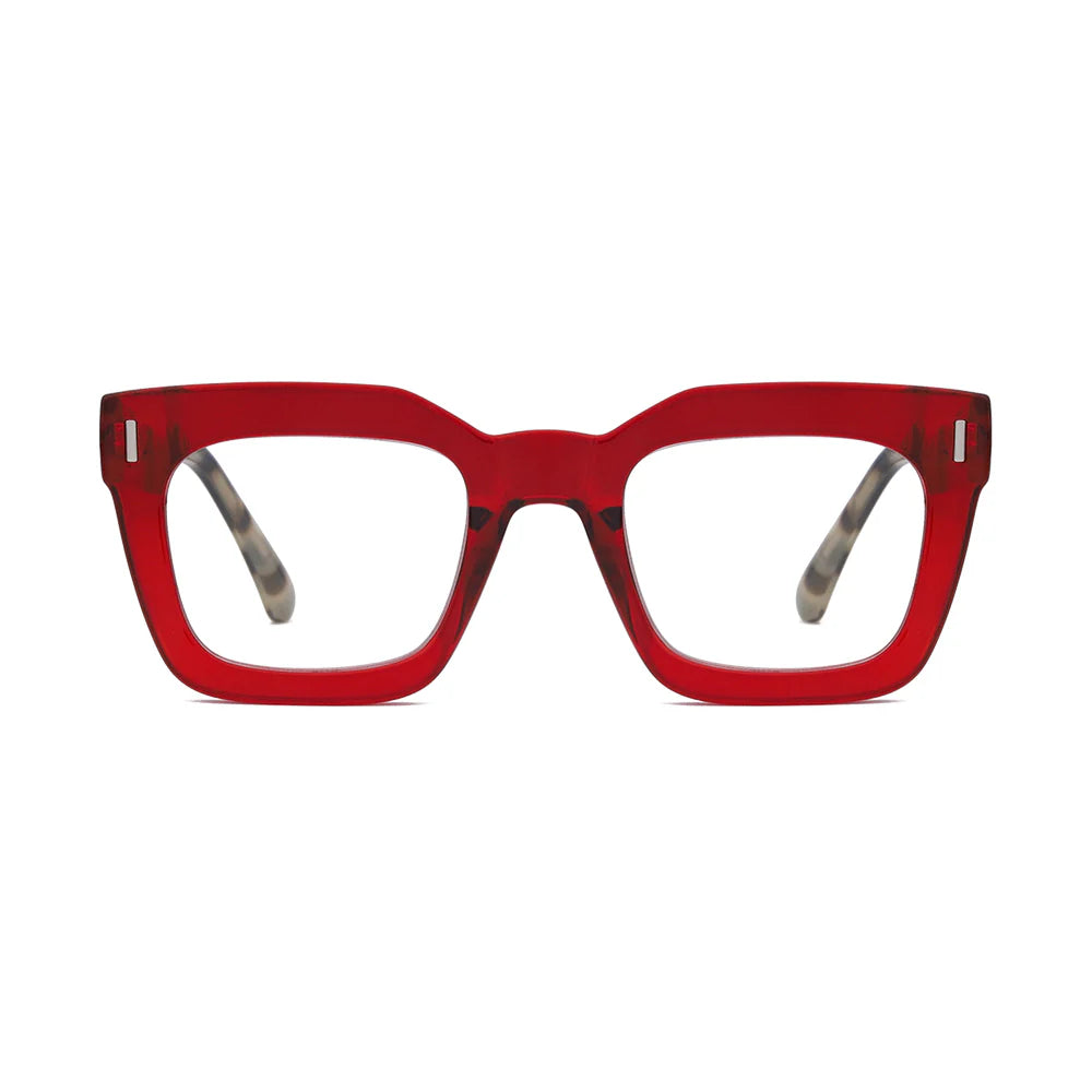 RYAN SIMKHAI Ness - Transparent Red Grey Tortoise