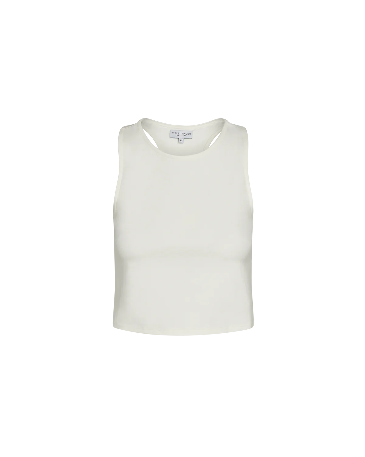 Ponte Knit Tank Top - White