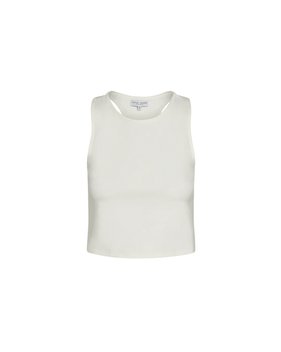 Ponte Knit Tank Top - White