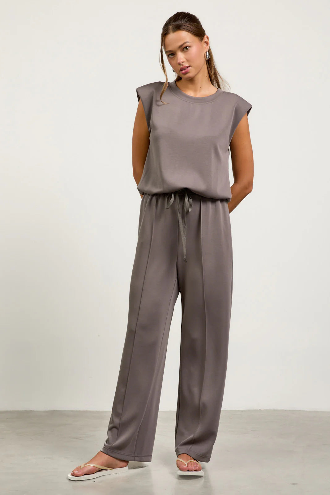 Soft Modal Lounge Pants -Charcoal